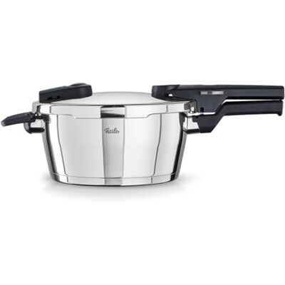 Fissler Vitaquick Snelkookpan 3,5 l Ø 22 cm roestvrij staal 2 kookniveaus Made in Germany inductie Fissler Vitaquick Snelkookpan 3,5 l Ø 22 cm roestvrij staal 2 kookniveaus Made in Germany inductie