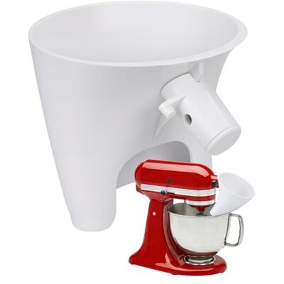 MMOBIEL Meeltrechter voor KitchenAid 4,5-5 kwart kantelbare kop, mixer Artisan & Classic-serie van spatbescherming, droge en vloeibare ingrediënten, vaatwasmachinebestendig MMOBIEL Meeltrechter voor KitchenAid 4,5-5 kwart kantelbare kop, mixer Artisan & Classic-serie van spatbescherming, droge en vloeibare ingrediënten, vaatwasmachinebestendig