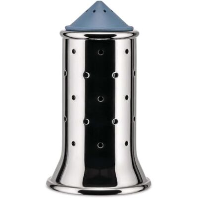 Alessi Zoutvaatje van roestvrij staal, blauw, 6,5 x 7 x 24 cm Alessi Zoutvaatje van roestvrij staal, blauw, 6,5 x 7 x 24 cm