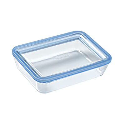 Pyrex Pure Glass Voedselbewaardoos van glas met glazen deksel en luchtdichte siliconen afdichting, 19 x 14 x 5 cm, 0,8 l, geschikt voor oven, magnetron en vaatwasser Pyrex Pure Glass Voedselbewaardoos van glas met glazen deksel en luchtdichte siliconen afdichting, 19 x 14 x 5 cm, 0,8 l, geschikt voor oven, magnetron en vaatwasser