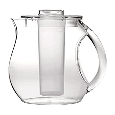 Excelsa On Ice Kruik met ijshouder, 2,2 liter, kunststof, transparant, 16 x 10 x 28 cm Excelsa On Ice Kruik met ijshouder, 2,2 liter, kunststof, transparant, 16 x 10 x 28 cm