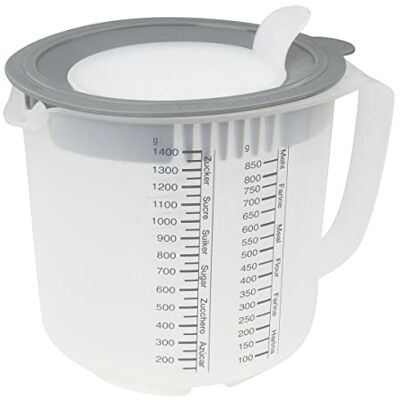 Dr. Oetker Dr Oetker maatbeker kunststof maatbeker 1,4 l Nauwkeurige dosering, spatvrij mengen, inhoud 1,4 l, stabiele kunststof, vaatwasmachinebestendig Dr. Oetker Dr Oetker maatbeker kunststof maatbeker 1,4 l Nauwkeurige dosering, spatvrij mengen, inhoud 1,4 l, stabiele kunststof, vaatwasmachinebestendig