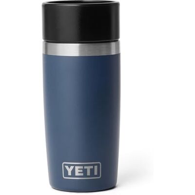 YETI Rambler Travel Bottle, vacuüm geïsoleerd roestvrij staal koffiefles met lekvrije hotshot switch-dop, marineblauw, 12 oz / 355 ml YETI Rambler Travel Bottle, vacuüm geïsoleerd roestvrij staal koffiefles met lekvrije hotshot switch-dop, marineblauw, 12 oz / 355 ml