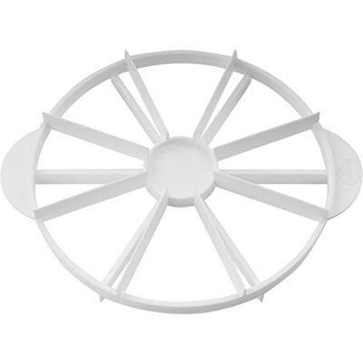 Dr. Oetker Taartverdeler Ø 18 cm, keukenhulp voor het snijden van 6 tot 8 identieke taartstukken, bakaccessoires om te decoreren, keukengerei voor kleine cakes en taarten Dr. Oetker Taartverdeler Ø 18 cm, keukenhulp voor het snijden van 6 tot 8 identieke taartstukken, bakaccessoires om te decoreren, keukengerei voor kleine cakes en taarten