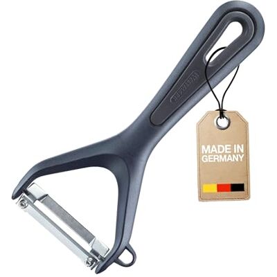 Westmark 28042270 Universele dunschiller / pendelschiller met geslepen rand, Gentle, lemmet van roestvrij staal, kleur: zwart, 28042270 Westmark 28042270 Universele dunschiller / pendelschiller met geslepen rand, Gentle, lemmet van roestvrij staal, kleur: zwart, 28042270