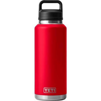 YETI Rambler Bottle Chug Thermosfles van roestvrij staal met lekvrije Chug-sluiting, 1,4 liter, rood YETI Rambler Bottle Chug Thermosfles van roestvrij staal met lekvrije Chug-sluiting, 1,4 liter, rood