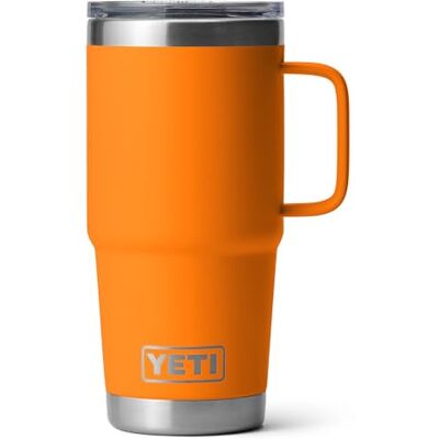 YETI Rambler Travel Mok, roestvrij staal, vacuüm geïsoleerd met sterk deksel, King Crab, 591 ml YETI Rambler Travel Mok, roestvrij staal, vacuüm geïsoleerd met sterk deksel, King Crab, 591 ml