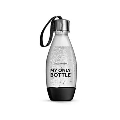 sodastream My Only Bottle Black 0.5 Liter Durable Drinking Bottle for Flat and Sparkling Water UV-resistant Suitable for Various Devices sodastream My Only Bottle Black 0.5 Liter Durable Drinking Bottle for Flat and Sparkling Water UV-resistant Suitable for Various Devices