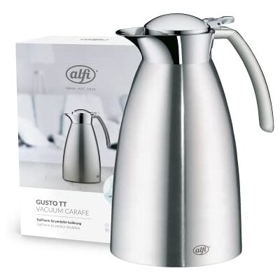 ALFI 3527205100 Gusto koffie- en theekaraf, aluminium, 1000 ml ALFI 3527205100 Gusto koffie- en theekaraf, aluminium, 1000 ml