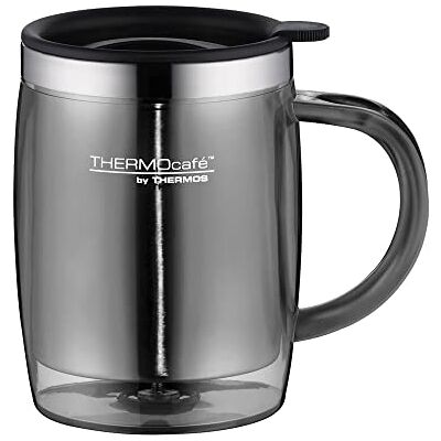 Thermos 4059.235.045 mok voor kantoor, mok 0,35 l, kunststof (grijs) Thermos 4059.235.045 mok voor kantoor, mok 0,35 l, kunststof (grijs)