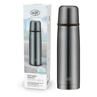 ALFI ISOTHERM PERFECT AV Roestvrijstalen thermosfles met 500 ml beker, volledig lekvrij met automatische sluiting, demonteerbaar, houdt 12 uur warm, zonder vingerafdrukken, zonder vingerafdrukken ALFI ISOTHERM PERFECT AV Roestvrijstalen thermosfles met 500 ml beker, volledig lekvrij met automatische sluiting, demonteerbaar, houdt 12 uur warm, zonder vingerafdrukken, zonder vingerafdrukken