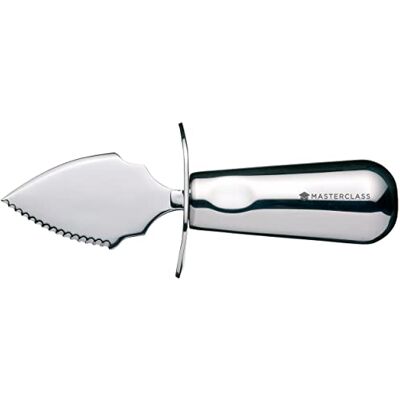 Master Class MasterClass Deluxe oestermes, roestvrij staal, gladde en afgeschuinde rand, zilver, 18 cm Master Class MasterClass Deluxe oestermes, roestvrij staal, gladde en afgeschuinde rand, zilver, 18 cm