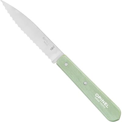 OPINEL Tomatenmes 10 cm houten handvat saliegroen nr. 113 OPINEL Tomatenmes 10 cm houten handvat saliegroen nr. 113