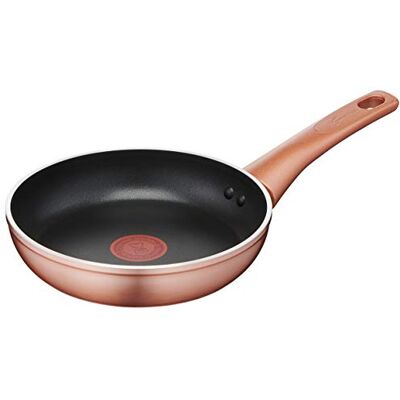 Lagostina Koperen pan, buitenkant koperlook, anti-aanbaklaag, diameter 20 cm, zwart Lagostina Koperen pan, buitenkant koperlook, anti-aanbaklaag, diameter 20 cm, zwart