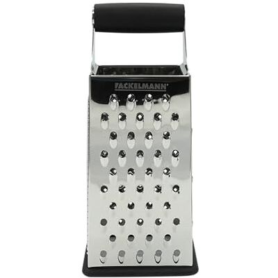 Fackelmann 45424 rasp vierzijdig, 24,5 x 10 x 8 cm, van roestvrij staal/TPE, roestvrij staal, zilver/zwart, 5 x 10 x 8 cm Fackelmann 45424 rasp vierzijdig, 24,5 x 10 x 8 cm, van roestvrij staal/TPE, roestvrij staal, zilver/zwart, 5 x 10 x 8 cm