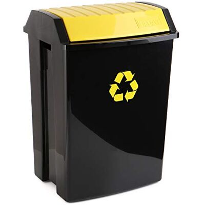 TATAY Recycling afvalemmer met kanteldeksel, 50 l, voor zakken van 30 tot 50 l TATAY Recycling afvalemmer met kanteldeksel, 50 l, voor zakken van 30 tot 50 l