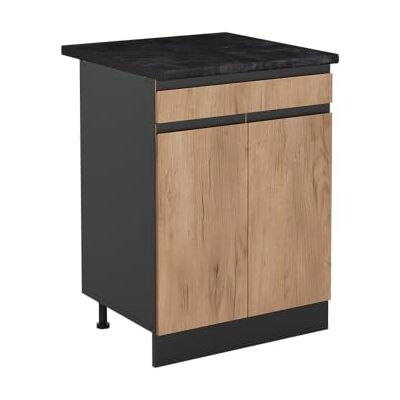 Vicco Meuble bas de cuisine "R-Line", Chêne doré/Anthracite 60 cm Vicco Meuble bas de cuisine "R-Line", Chêne doré/Anthracite 60 cm