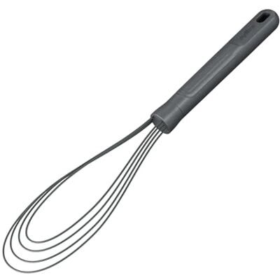 Zyliss E980241 Duurzame platte garde van tarwestro/siliconen, handgarde met hittebestendige siliconen kop, geschikt voor keukengerei met antiaanbaklaag, beluga grijs, 30 cm x 7 cm, Zyliss E980241 Duurzame platte garde van tarwestro/siliconen, handgarde met hittebestendige siliconen kop, geschikt voor keukengerei met antiaanbaklaag, beluga grijs, 30 cm x 7 cm,