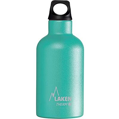 LAKEN Thermo Futura Thermosfles, thermosfles, roestvrij staal, drinkfles, smalle opening, 350 ml, turquoise-groen LAKEN Thermo Futura Thermosfles, thermosfles, roestvrij staal, drinkfles, smalle opening, 350 ml, turquoise-groen