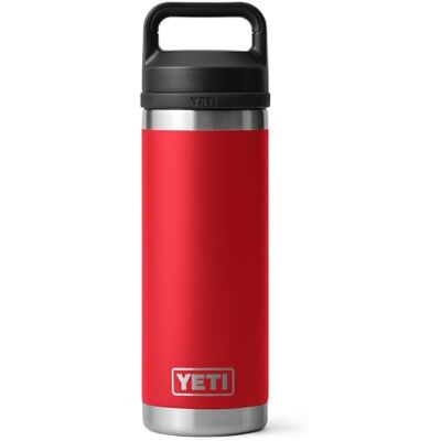 YETI Rambler Roestvrijstalen thermosfles met Chug Cap, Rescue Red, 532 ml YETI Rambler Roestvrijstalen thermosfles met Chug Cap, Rescue Red, 532 ml