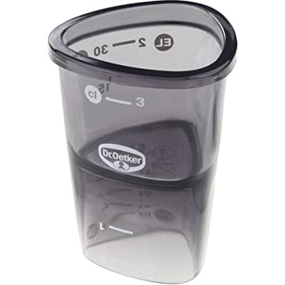 Dr. Oetker Dr Oetker 1489 maatbeker, 4 cl, maatbeker, gebak, maatbeker, kunststof, grijs, 4 cl Dr. Oetker Dr Oetker 1489 maatbeker, 4 cl, maatbeker, gebak, maatbeker, kunststof, grijs, 4 cl