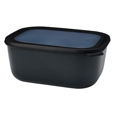 Mepal Cirqula, multifunctionele kom, Nordic zwart, inhoud 3.000 ml, afneembaar deksel, onbreekbaar, waterdicht, opslag in de vriezer, koude opslag, vaatwasmachinebestendig Mepal Cirqula, multifunctionele kom, Nordic zwart, inhoud 3.000 ml, afneembaar deksel, onbreekbaar, waterdicht, opslag in de vriezer, koude opslag, vaatwasmachinebestendig
