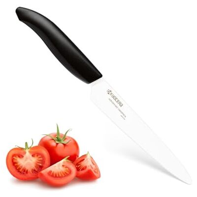 Kyocera FK-125-WH BK tomatenmes, wit keramisch lemmet, 13 cm Kyocera FK-125-WH BK tomatenmes, wit keramisch lemmet, 13 cm