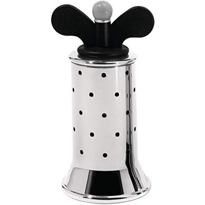 Alessi 9098 B Design pepermolen met vinnen van roestvrij staal en thermoplastisch hars, zwart Alessi 9098 B Design pepermolen met vinnen van roestvrij staal en thermoplastisch hars, zwart