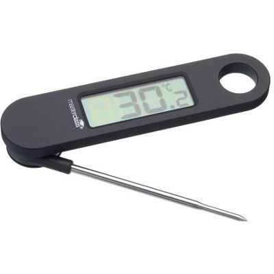 Master Class MasterClass Digitale vleesthermometer met opvouwbare sonde, zwart Master Class MasterClass Digitale vleesthermometer met opvouwbare sonde, zwart