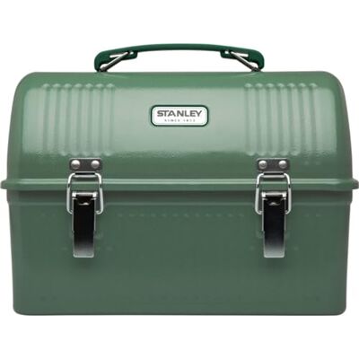 Stanley 1913 Classic Lunchbox, 9,5 l, Hammertone Green Lunchbox met handvat – Bpa Free Food Container – kan vacuümfles of reismok Stanley 1913 Classic Lunchbox, 9,5 l, Hammertone Green Lunchbox met handvat – Bpa Free Food Container – kan vacuümfles of reismok