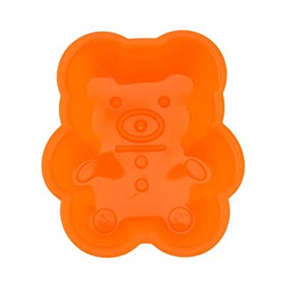 QLLQ Schattige beer siliconen broek voor muffins, pudding, gelei, keukengerei (oranje) QLLQ Schattige beer siliconen broek voor muffins, pudding, gelei, keukengerei (oranje)