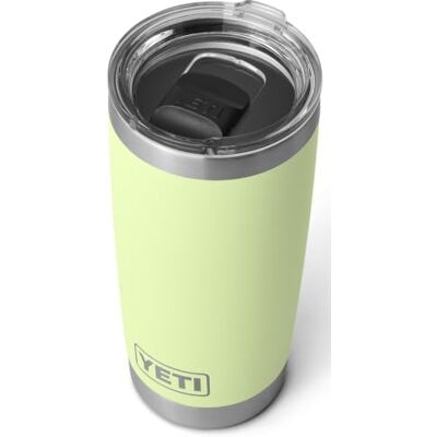 YETI Rambler Tumbler, vacuüm geïsoleerde roestvrijstalen beker met Magslider deksel, Grasshopper, 20 oz (591 ml) YETI Rambler Tumbler, vacuüm geïsoleerde roestvrijstalen beker met Magslider deksel, Grasshopper, 20 oz (591 ml)