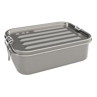 Sigg Gemstone Box Selenite broodtrommel, lekvrije lunchbox voor kantoor, school en outdoor, broodtrommel van hoogwaardig 18/8 roestvrij staal, voor onderweg Sigg Gemstone Box Selenite broodtrommel, lekvrije lunchbox voor kantoor, school en outdoor, broodtrommel van hoogwaardig 18/8 roestvrij staal, voor onderweg