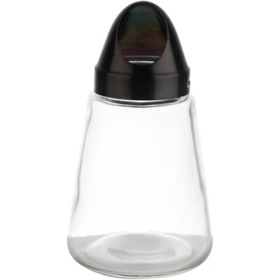 APS 40517 Snackdispenser van glas, schroefdeksel van roestvrij staal, Ø 8,5 cm, hoogte 15,5 cm APS 40517 Snackdispenser van glas, schroefdeksel van roestvrij staal, Ø 8,5 cm, hoogte 15,5 cm