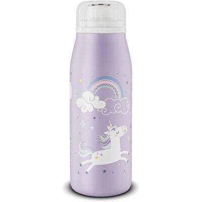 ALFI KIDS ISO BOTTLE Geïsoleerde drinkfles voor kinderen van roestvrij staal met volledig lekvrije schroefsluiting, houdt 12 uur warm, 24 uur koud, BPA-vrij (paarse eenhoorn) ALFI KIDS ISO BOTTLE Geïsoleerde drinkfles voor kinderen van roestvrij staal met volledig lekvrije schroefsluiting, houdt 12 uur warm, 24 uur koud, BPA-vrij (paarse eenhoorn)