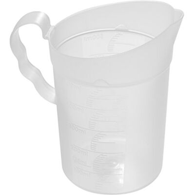 Fackelmann maatbeker 500 ml van robuuste kunststof maatbeker maatbeker (transparant/wit) Hoeveelheid: 1 stuk Fackelmann maatbeker 500 ml van robuuste kunststof maatbeker maatbeker (transparant/wit) Hoeveelheid: 1 stuk
