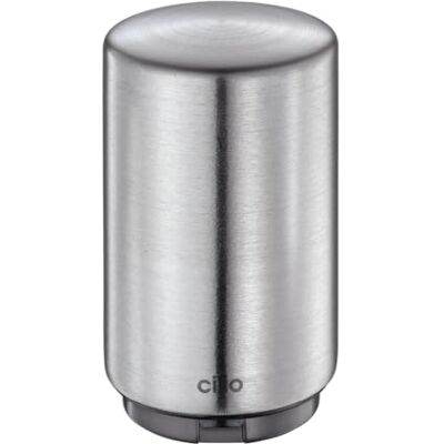 Cilio APERTO Flesopener, bierflesopener, gesatineerd roestvrij staal, veeropeningssysteem, met magnetische capsulehouder Cilio APERTO Flesopener, bierflesopener, gesatineerd roestvrij staal, veeropeningssysteem, met magnetische capsulehouder