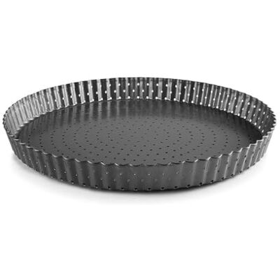 IBILI 835328 taartvorm, geperforeerd, 28 cm, staal, zwart IBILI 835328 taartvorm, geperforeerd, 28 cm, staal, zwart