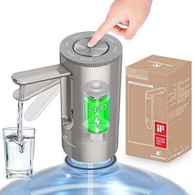 KitchenBoss Waterfles Pomp Flessen Waterdispenser: USB opladen elektrische waterdispenser, 1-5 gallon draagbare waterdispenser pomp KitchenBoss Waterfles Pomp Flessen Waterdispenser: USB opladen elektrische waterdispenser, 1-5 gallon draagbare waterdispenser pomp