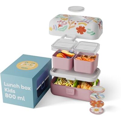 monbento Lunchbox voor kinderen Grafische Papercut kluis Lunchbox voor kinderen met 3 vakken Ideaal voor lunch of snacks op school/picknick BPA-vrij monbento Lunchbox voor kinderen Grafische Papercut kluis Lunchbox voor kinderen met 3 vakken Ideaal voor lunch of snacks op school/picknick BPA-vrij