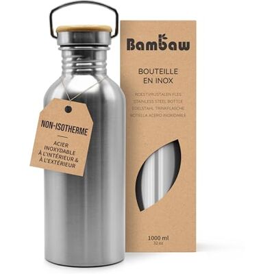 Bambaw 1 l Drinkfles, milieuvriendelijke drinkfles, drinkfles van roestvrij staal, 1 l, sportfles, drinkfles van roestvrij staal, BPA-vrije drinkfles, 1 l, fles van roestvrij staal, BPA-vrije fles, Bambaw 1 l Drinkfles, milieuvriendelijke drinkfles, drinkfles van roestvrij staal, 1 l, sportfles, drinkfles van roestvrij staal, BPA-vrije drinkfles, 1 l, fles van roestvrij staal, BPA-vrije fles,