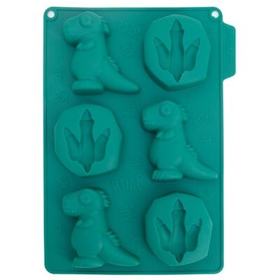 CÉCOA • Mini Dino taartvorm • 100% platinium siliconen • BPA-vrij CÉCOA • Mini Dino taartvorm • 100% platinium siliconen • BPA-vrij