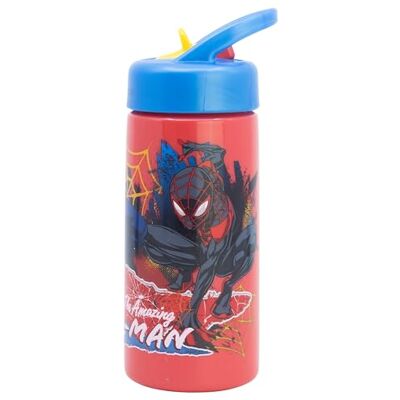 Stor Spiderman Sportfles met rietje en geïntegreerde handgreep, 410 ml Stor Spiderman Sportfles met rietje en geïntegreerde handgreep, 410 ml