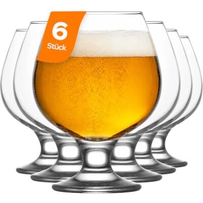 NORDIC SCHILLER LAV Set van 6 bierglazen 390 ml loodvrij Snifter Tulip Snifter Glas Cognac Bierglazen Snifter Bierglas Vaderdag Brandy Cadeau NORDIC SCHILLER LAV Set van 6 bierglazen 390 ml loodvrij Snifter Tulip Snifter Glas Cognac Bierglazen Snifter Bierglas Vaderdag Brandy Cadeau