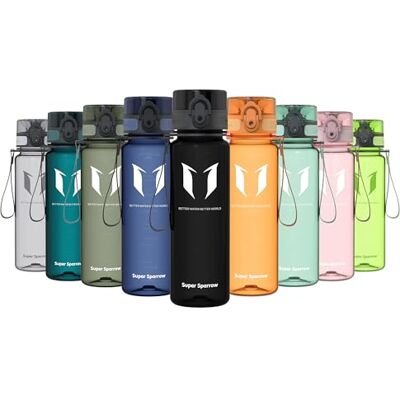 Super Sparrow waterfles, drinkfles, BPA-vrij, geschikt voor sport, wandelen, school, kantoor, buiten, 500 ml Super Sparrow waterfles, drinkfles, BPA-vrij, geschikt voor sport, wandelen, school, kantoor, buiten, 500 ml