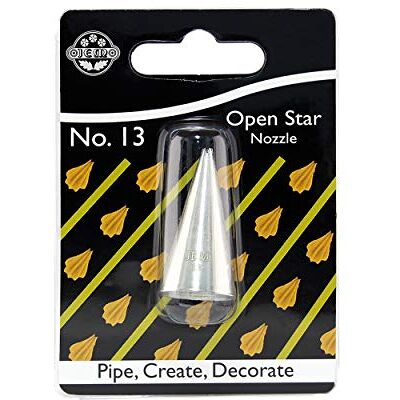 PME JEM NZ13 tuit, open ster, roestvrij staal, zilverkleurig, 2 x 2 x 3,5 cm NZ13 PME JEM NZ13 tuit, open ster, roestvrij staal, zilverkleurig, 2 x 2 x 3,5 cm NZ13