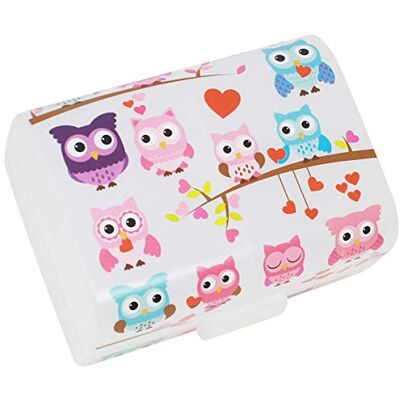 com-four ® Lunchbox "Uilen" voor onderweg brooddoos met 3 vakken lunchbox 17 x 13 x 10 cm (001 stuks "uilen") com-four ® Lunchbox "Uilen" voor onderweg brooddoos met 3 vakken lunchbox 17 x 13 x 10 cm (001 stuks "uilen")