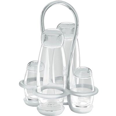 Guzzini Gocce, 23130000 kruidenset met olie-azijnzout-peper transparant, 17 x 15 x 22,5 cm Guzzini Gocce, 23130000 kruidenset met olie-azijnzout-peper transparant, 17 x 15 x 22,5 cm
