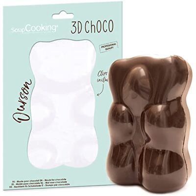 ScrapCooking 6756 Harde bakvorm chocolade beer 3D choco voor het maken van marshmallow XXL bakaccessoire van professionele kwaliteit 6756 ScrapCooking 6756 Harde bakvorm chocolade beer 3D choco voor het maken van marshmallow XXL bakaccessoire van professionele kwaliteit 6756