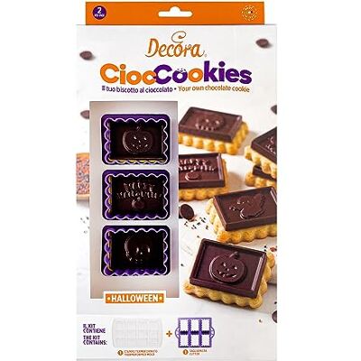 Decora 0255158 2 stuks voor HALLOWEEN chocoladegalete Decora 0255158 2 stuks voor HALLOWEEN chocoladegalete